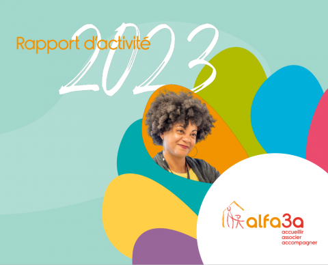 Couverture du rapport d'activité 2023 d'Alfa3a Couverture du rapport d'activité 2023 d'Alfa3a